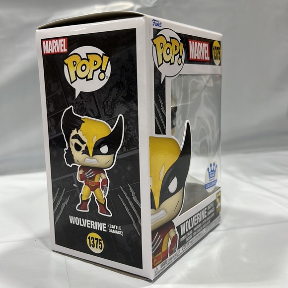 NIB - Funko POP! Marvel: Wolverine [Battle Damage] (Funko) #1375 - Picture 6 of 8